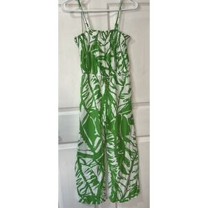 LILLY PULITZER for Target Green White Boom Boom Jumpsuit Romper - Large